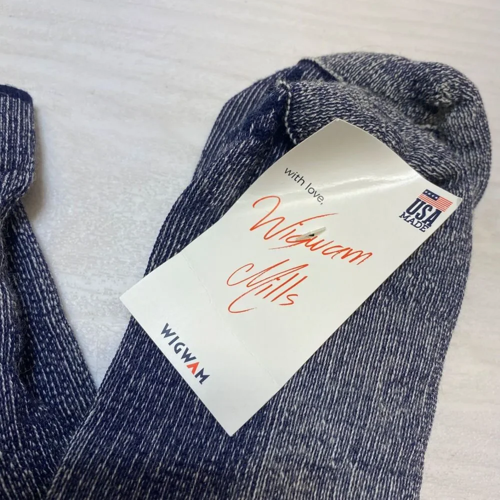 Wigwam Merino Wool Comfort Hiker Socks Blue USA Made‎